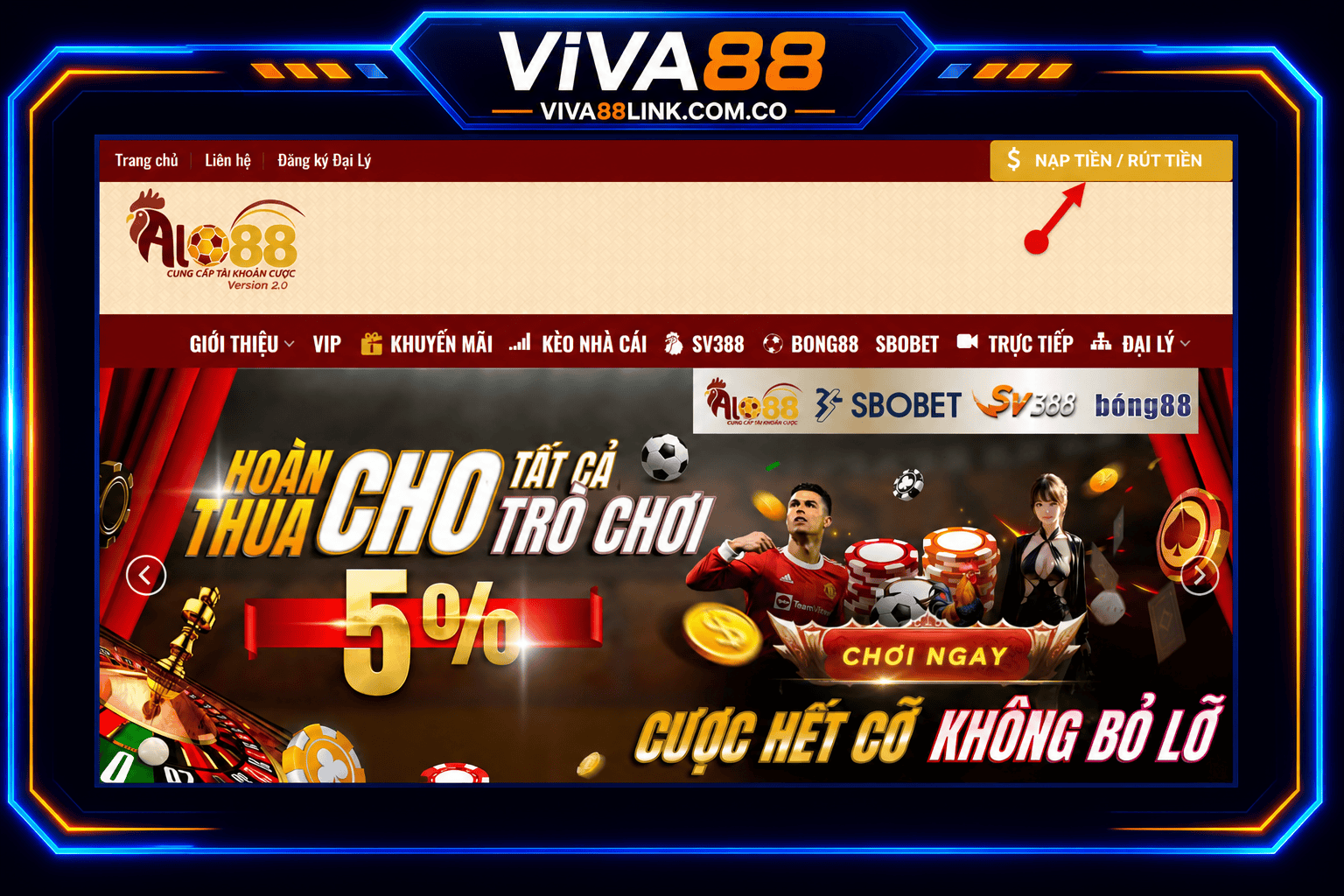 Bước 1: Đăng nhập tài khoản Viva88 Bước 1: Đăng nhập tài khoản Viva88