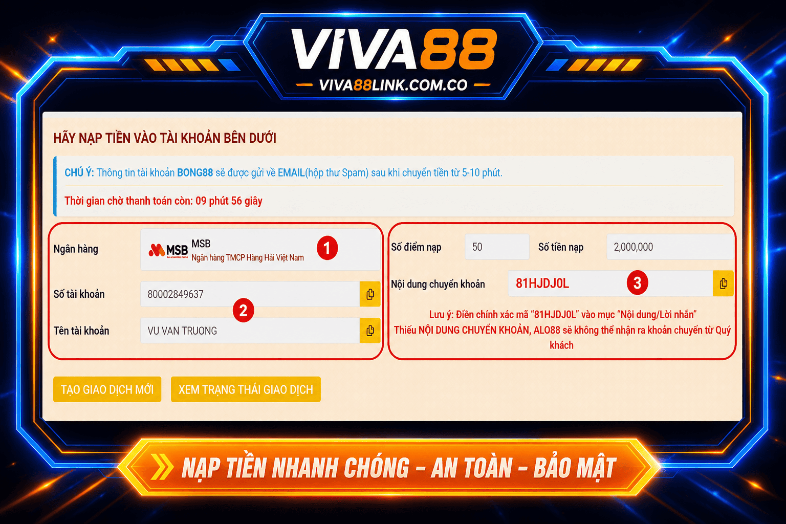 Bước 3: Chuyển khoản và hoàn tất giao dịch Bước 3: Chuyển khoản và hoàn tất giao dịch