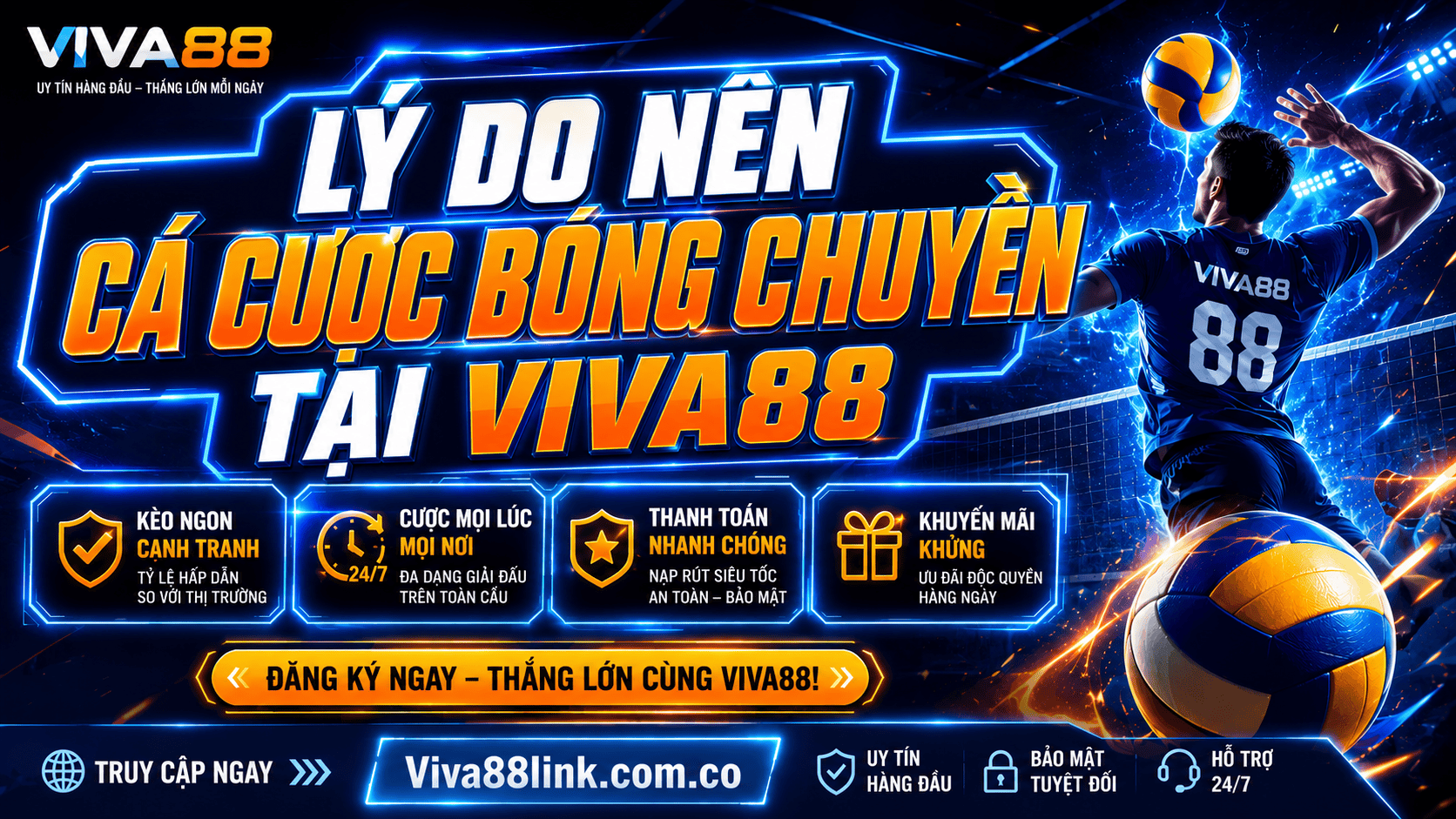 Lý do nên cá cược bóng chuyền tại Viva88 Lý do nên cá cược bóng chuyền tại Viva88