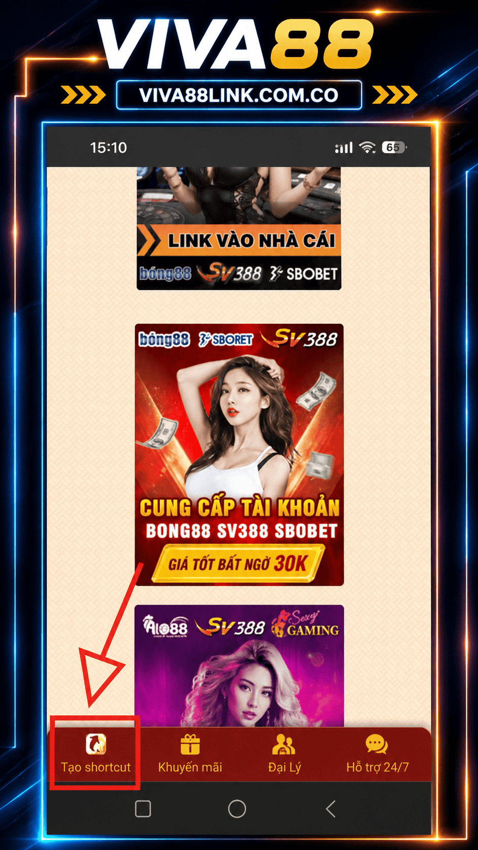 Cách tạo Shortcut trên điện thoại Android Hình 3 Cách tạo Shortcut trên điện thoại Android Hình 3