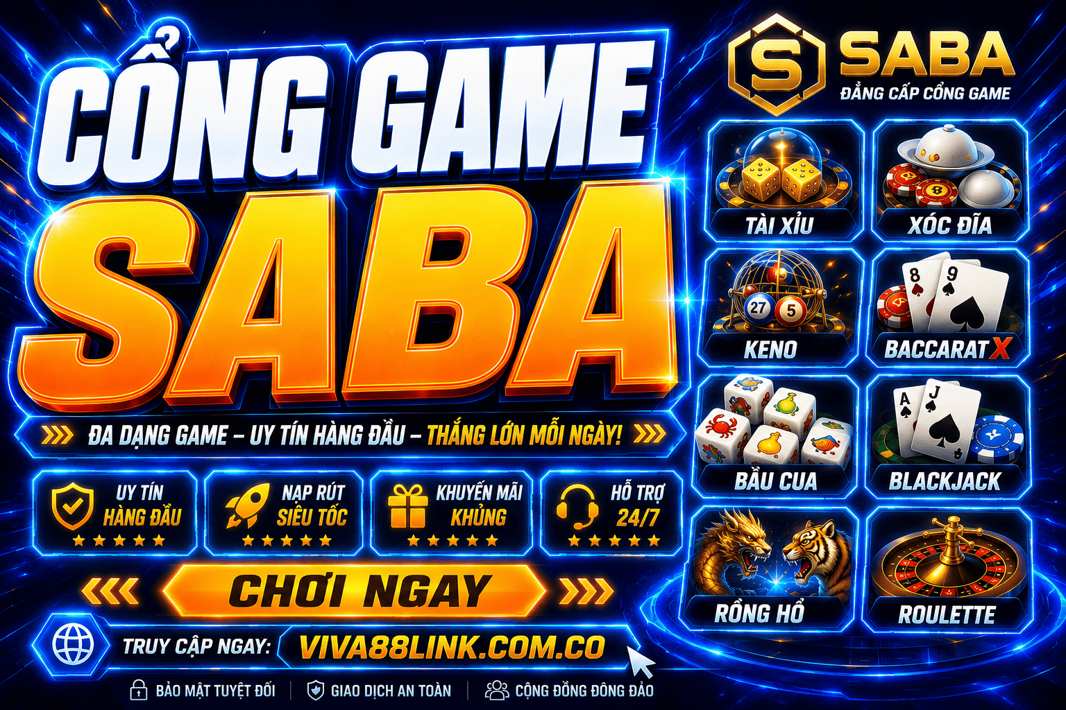 Cổng game SABA - Không gian cá cược trực tuyến đa dạng và dễ tiếp cận tại Viva88 Cong game SABA - Khong gian ca cuoc truc tuyen da dang va de tiep can tai Viva88