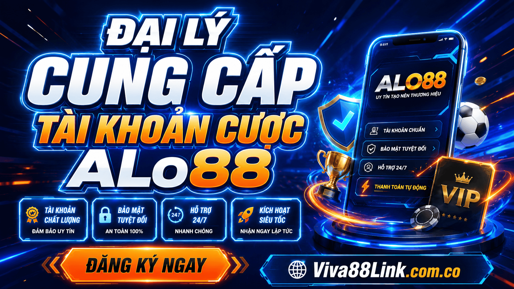 Đại lý Alo88 hỗ trợ người chơi mở tài khoản cá cược nhanh