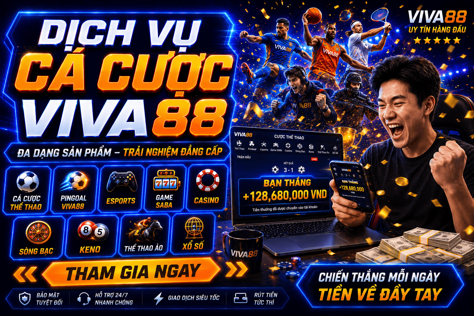 Dịch Vụ Viva88 - Khám phá hệ sinh thái cá cược trực tuyến đa dạng 2 Dich Vu Viva88 - Kham pha he sinh thai ca cuoc truc tuyen da dang 2