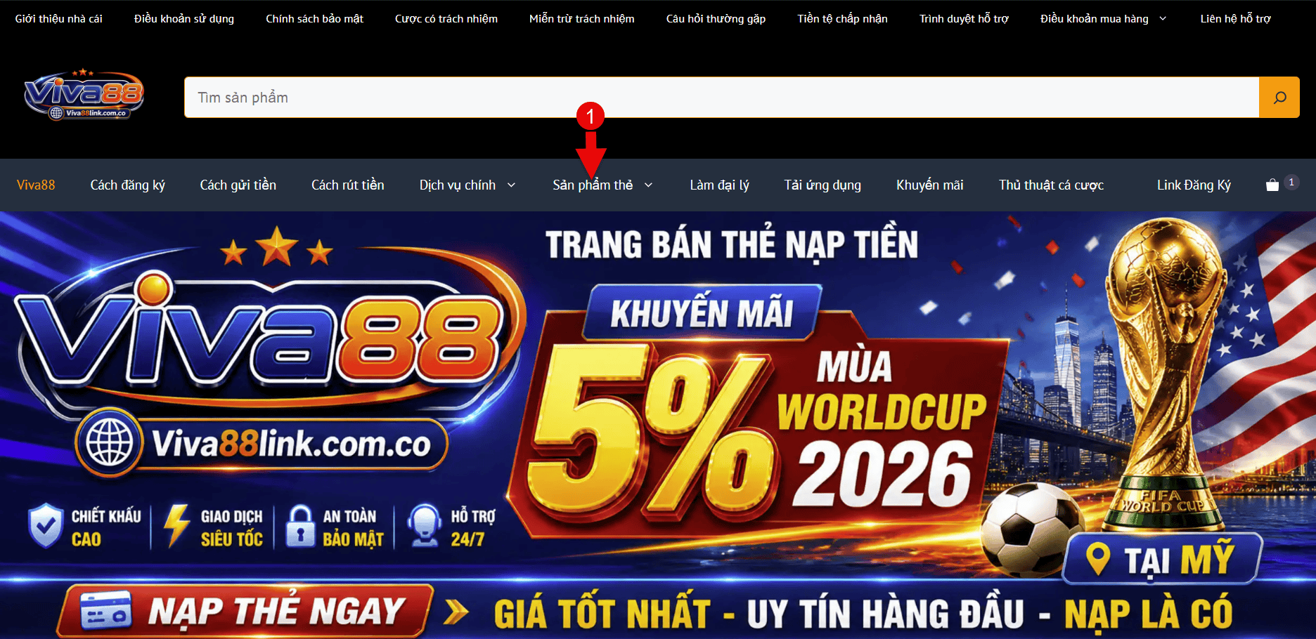 Hướng dẫn mua thẻ nạp Bước 1 Hướng dẫn mua thẻ nạp Bước 1