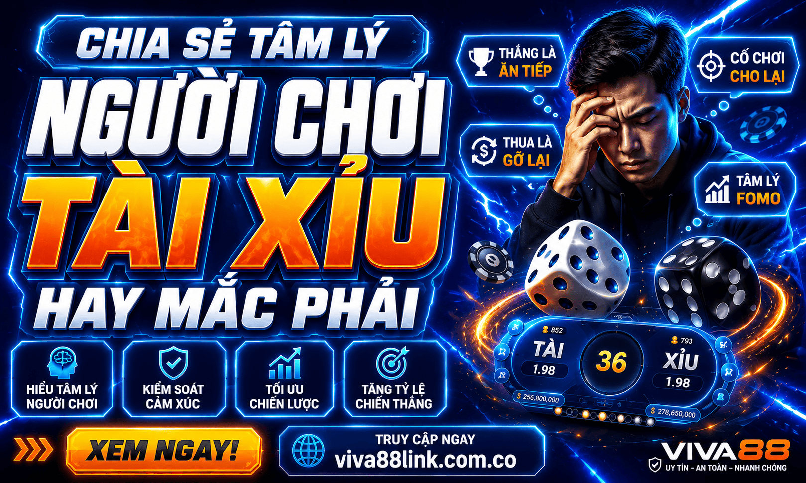 Chia sẻ tâm lý người chơi Tài Xỉu hay mắc phải khiến thua tiền mỗi ngày Chia sẻ tâm lý người chơi Tài Xỉu hay mắc phải khiến thua tiền mỗi ngày