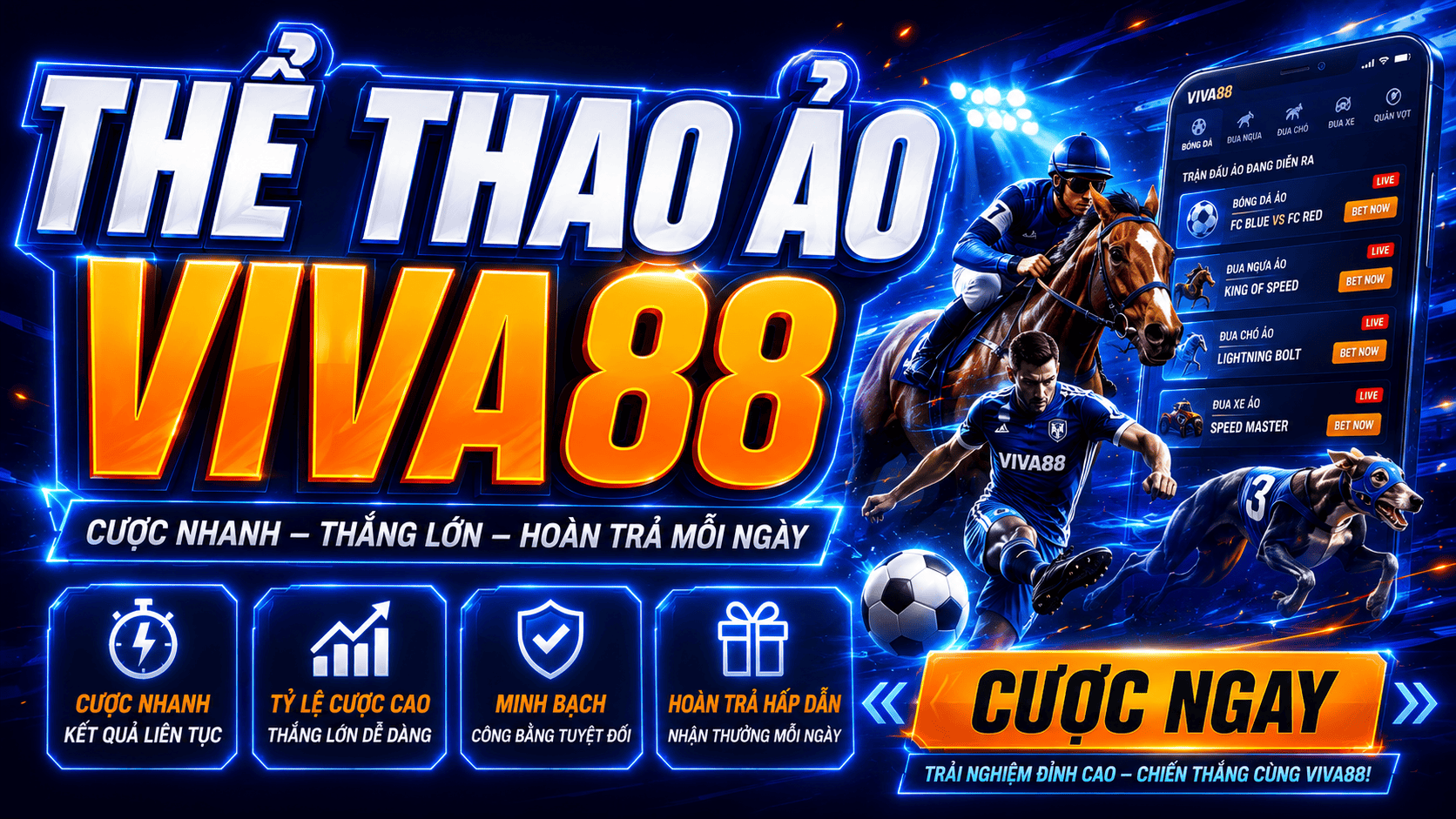 Cược Virtual Sports hấp dẫn với đa dạng kèo Cược Virtual Sports hấp dẫn với đa dạng kèo