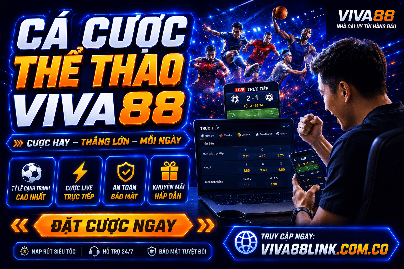 Thể thao Viva88 – Điểm đến cá cược thể thao đa dạng và dễ tiếp cận 2 The thao Viva88 – Diem den ca cuoc the thao da dang va de tiep can 2