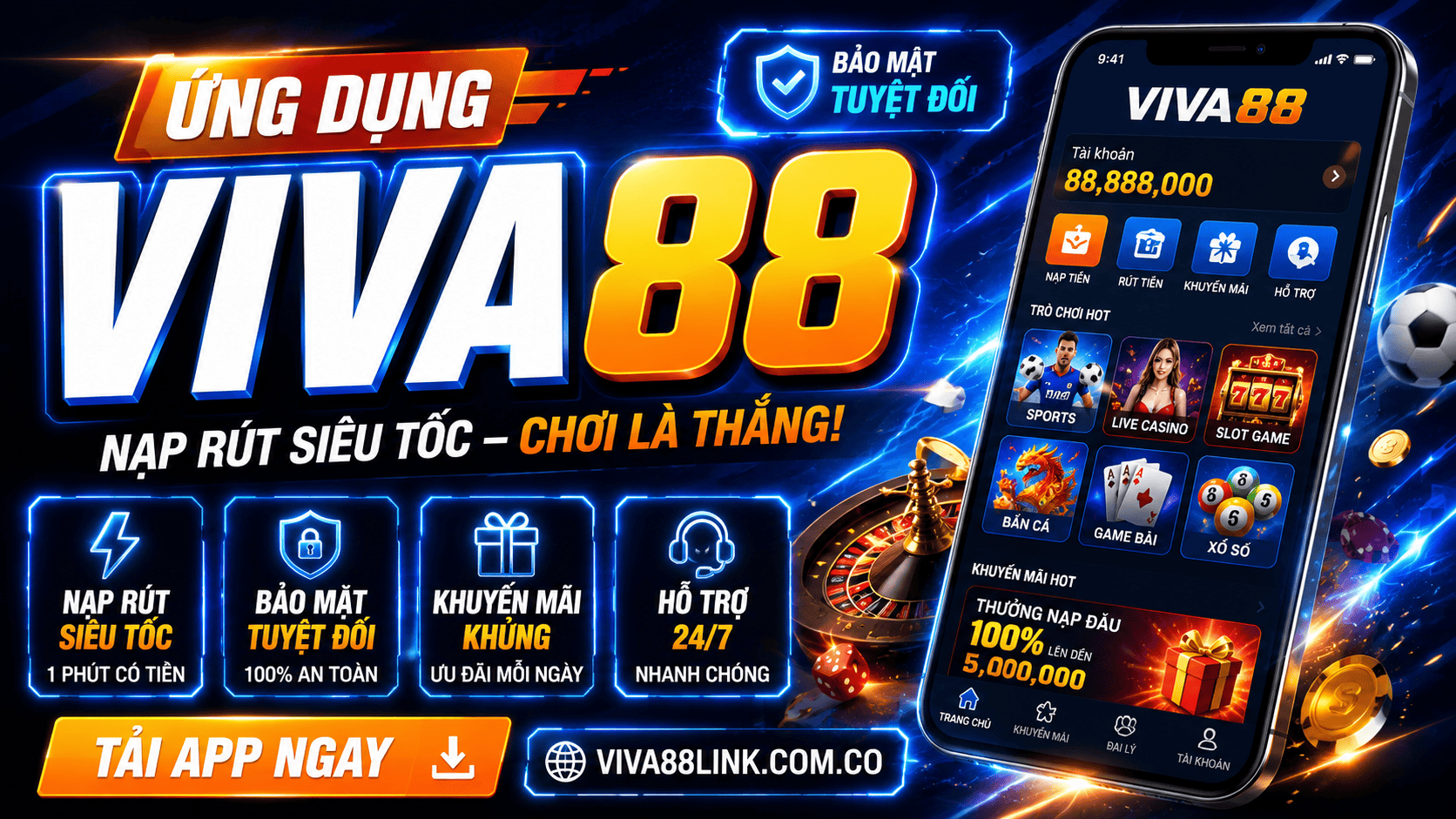 Ứng dụng Viva88 Ứng dụng Viva88