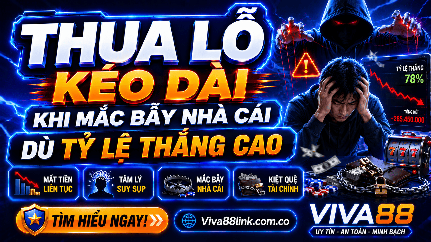 Thua lỗ kéo dài khi mắc bẫy nhà cái dù tỷ lệ thắng cao Thua lỗ kéo dài khi mắc bẫy nhà cái dù tỷ lệ thắng cao
