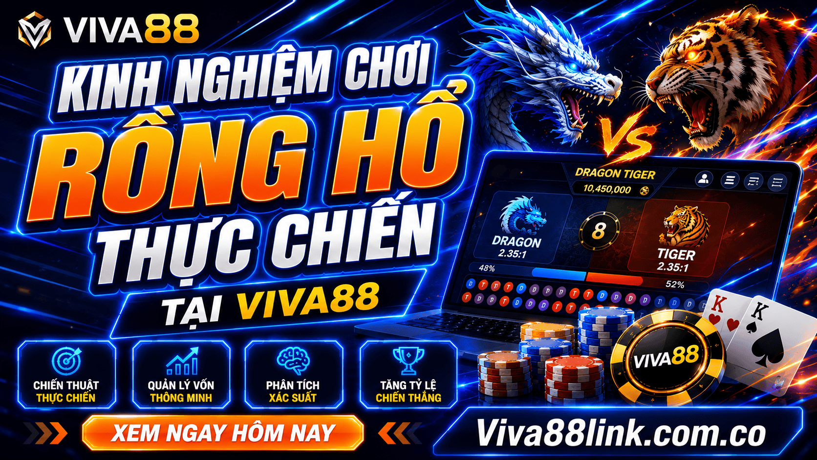 Kinh nghiệm chơi Rồng Hổ thực chiến tại Viva88 Kinh nghiệm chơi Rồng Hổ thực chiến tại Viva88