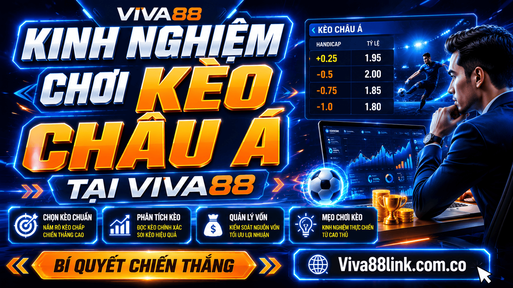 Kinh nghiệm chơi kèo châu Á tại Viva88 Kinh nghiệm chơi kèo châu Á tại Viva88