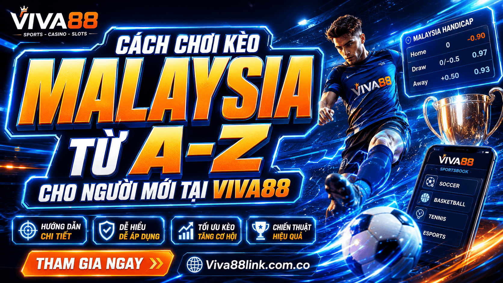 Cách chơi kèo Malaysia từ A-Z cho người mới tại Viva88 Cách chơi kèo Malaysia từ A-Z cho người mới tại Viva88