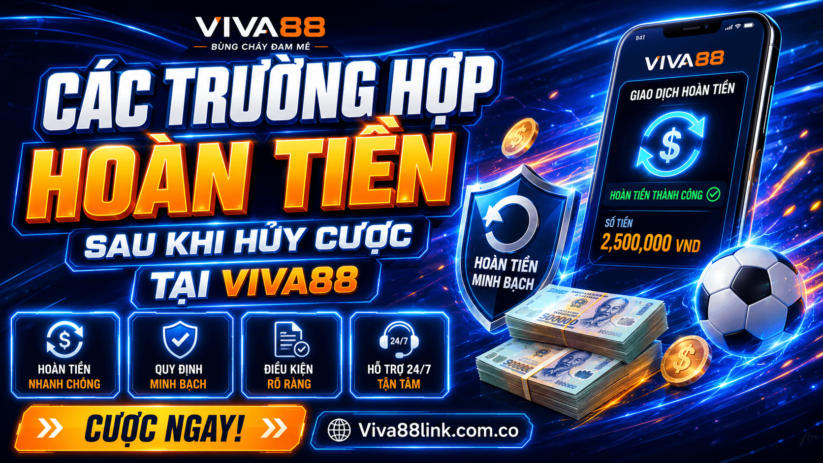 Các trường hợp hoàn tiền sau khi hủy cược tại Viva88 Các trường hợp hoàn tiền sau khi hủy cược tại Viva88