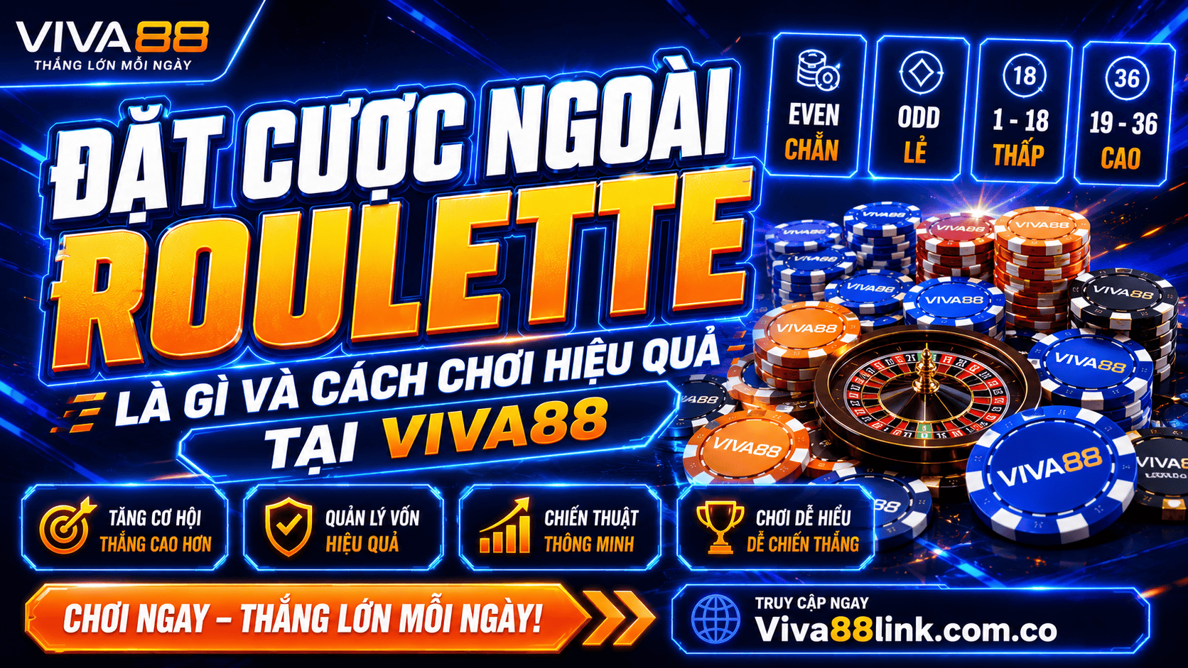 Đặt cược ngoài Roulette là gì và cách chơi hiệu quả tại Viva88 Đặt cược ngoài Roulette là gì và cách chơi hiệu quả tại Viva88