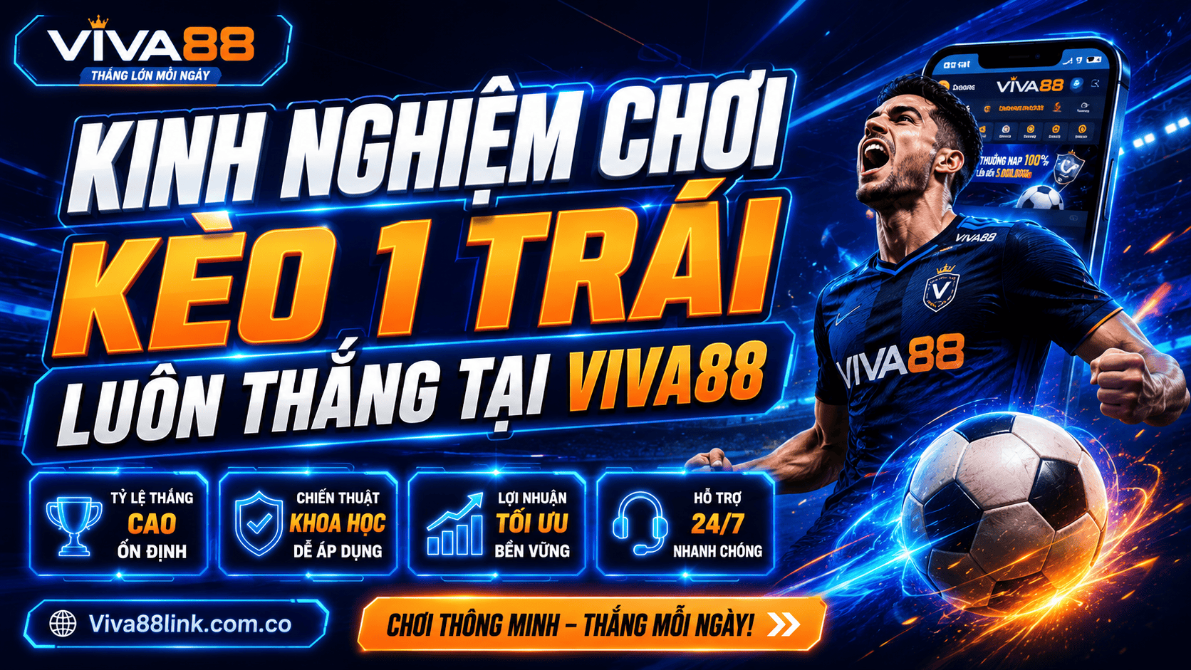 Kinh nghiệm chơi kèo 1 trái luôn thắng tại Viva88 Kinh nghiệm chơi kèo 1 trái luôn thắng tại Viva88