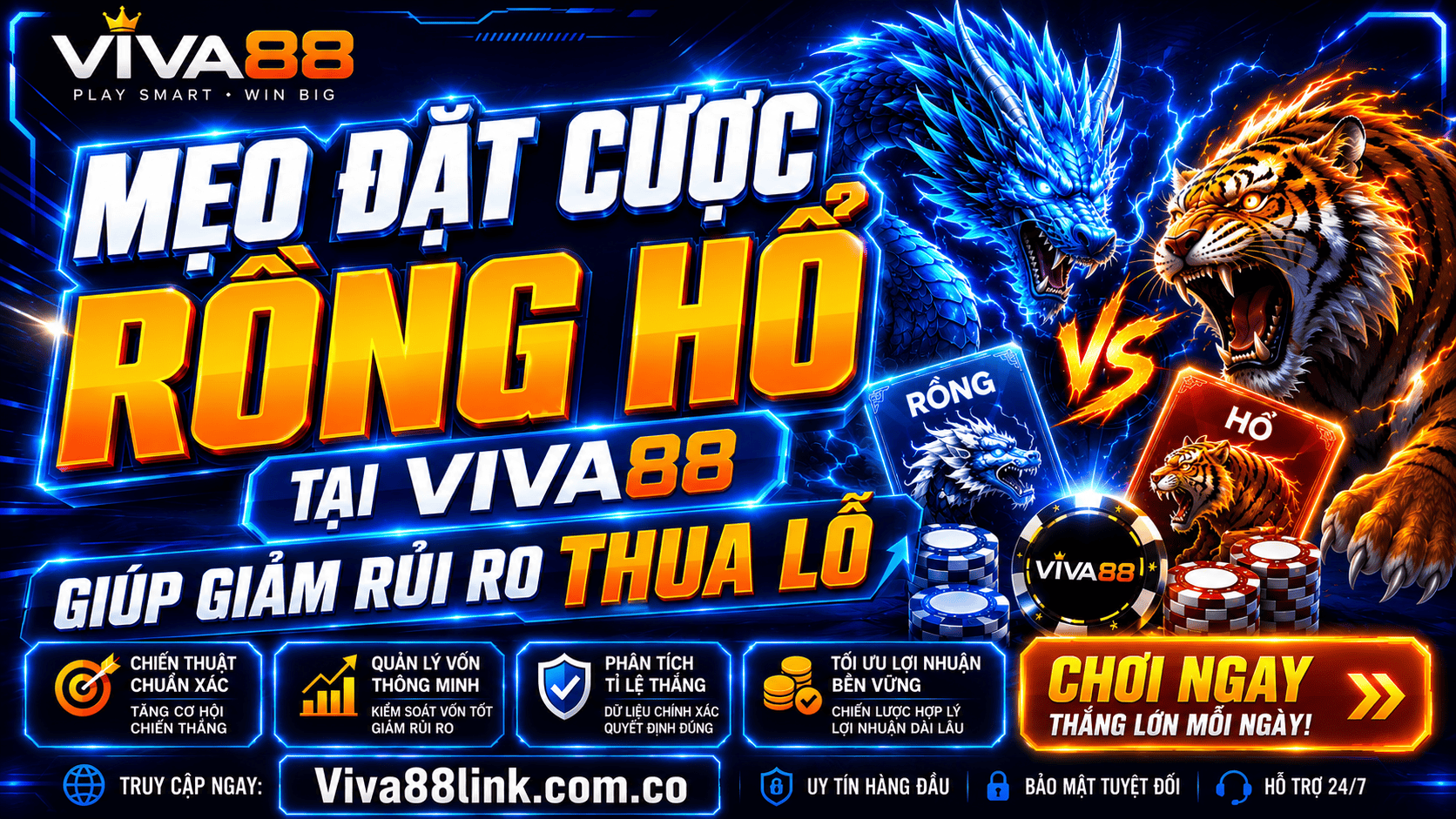 Mẹo đặt cược Rồng Hồ tại Viva88 giúp giảm rủi ro thua lỗ Mẹo đặt cược Rồng Hồ tại Viva88 giúp giảm rủi ro thua lỗ