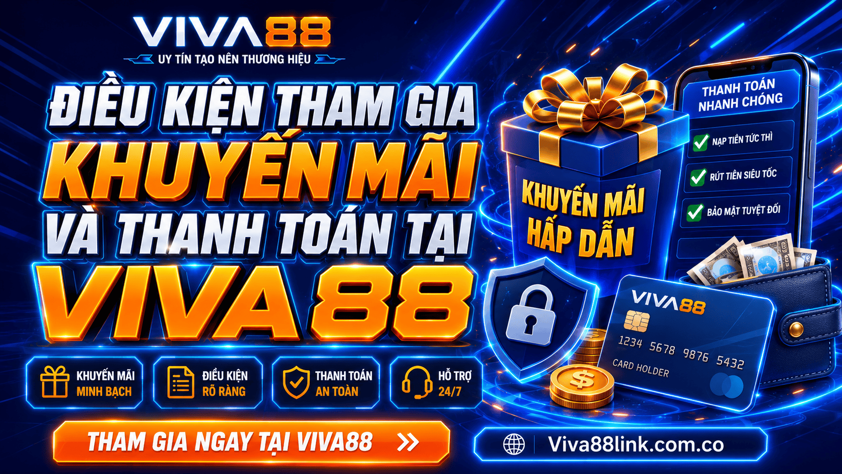 Điều kiện tham gia khuyến mãi và thanh toán tại Viva88 Điều kiện tham gia khuyến mãi và thanh toán tại Viva88