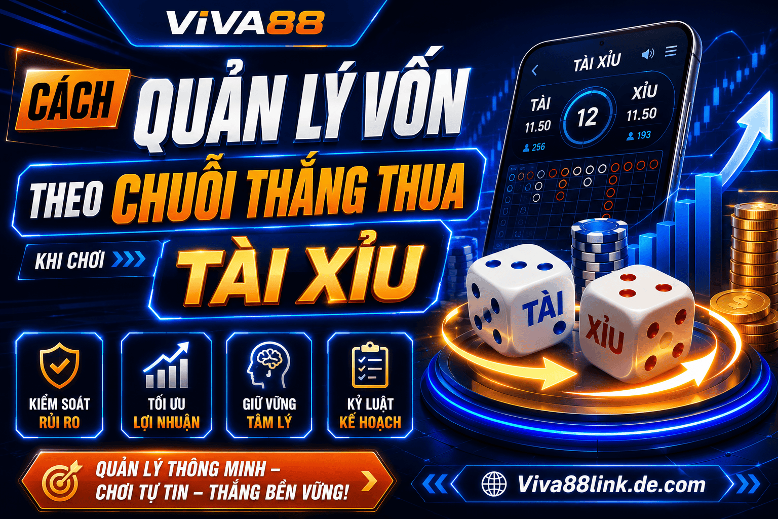 Cách quản lý vốn theo chuỗi thắng thua khi chơi Tài Xỉu Cách quản lý vốn theo chuỗi thắng thua khi chơi Tài Xỉu