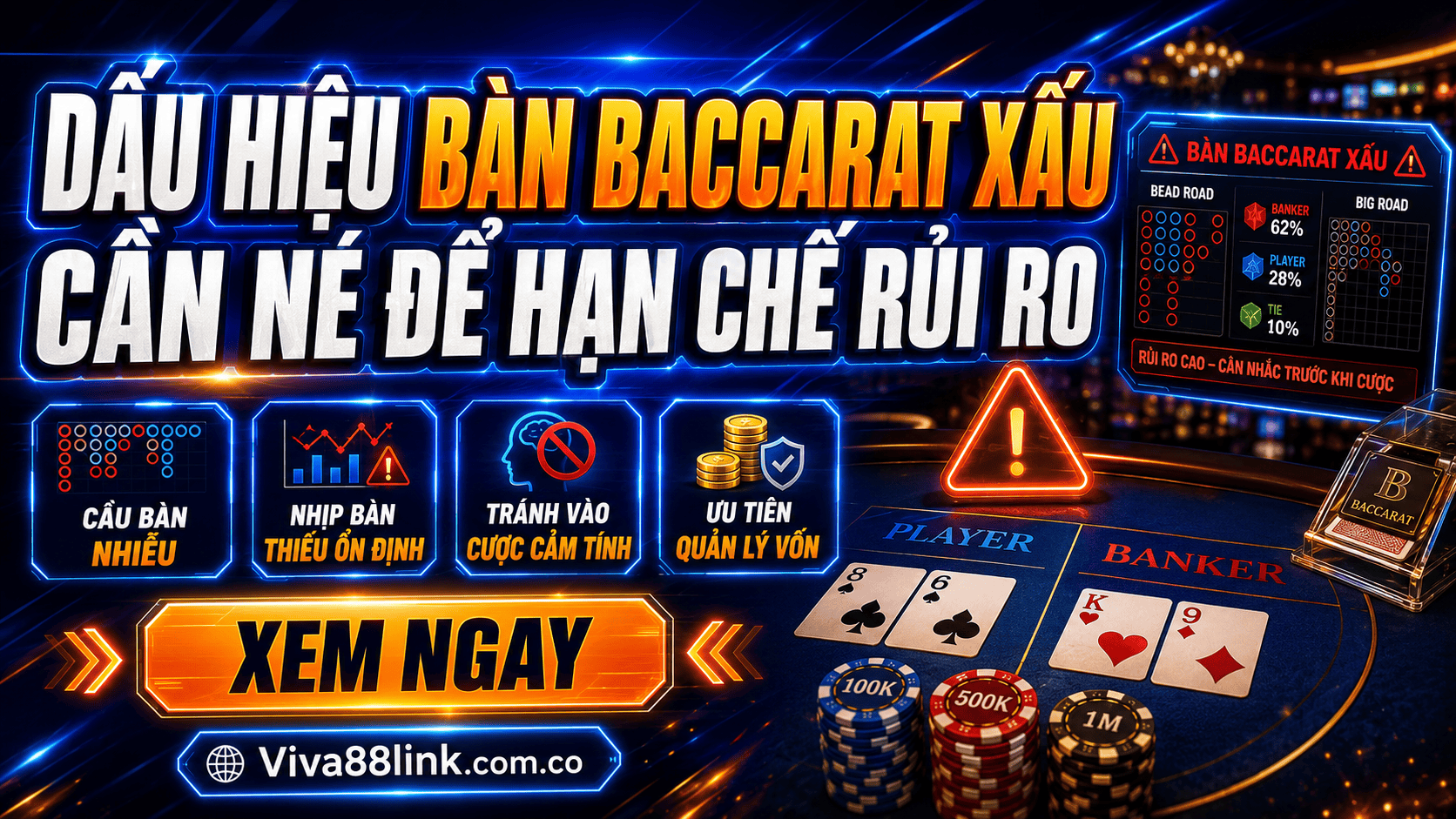 Dấu hiệu bàn Baccarat xấu cần né để hạn chế rủi ro Dấu hiệu bàn Baccarat xấu cần né để hạn chế rủi ro