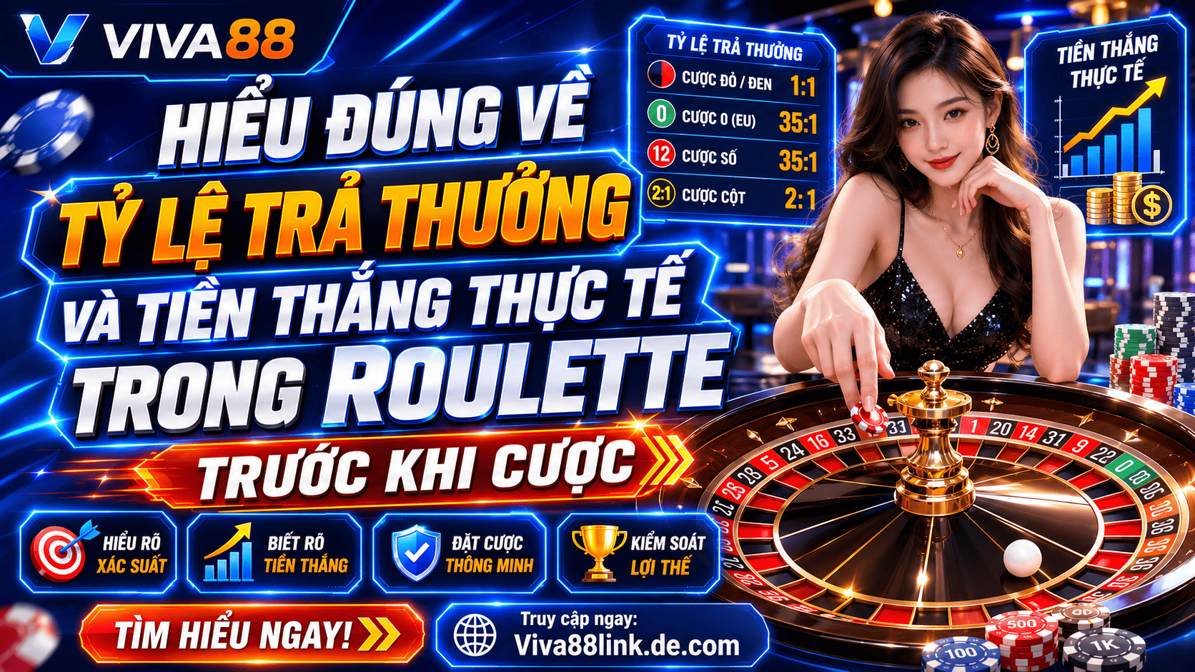 Hiểu đúng về tỷ lệ trả thưởng và tiền thắng thực tế trong Roulette trước khi cược Hiểu đúng về tỷ lệ trả thưởng và tiền thắng thực tế trong Roulette trước khi cược