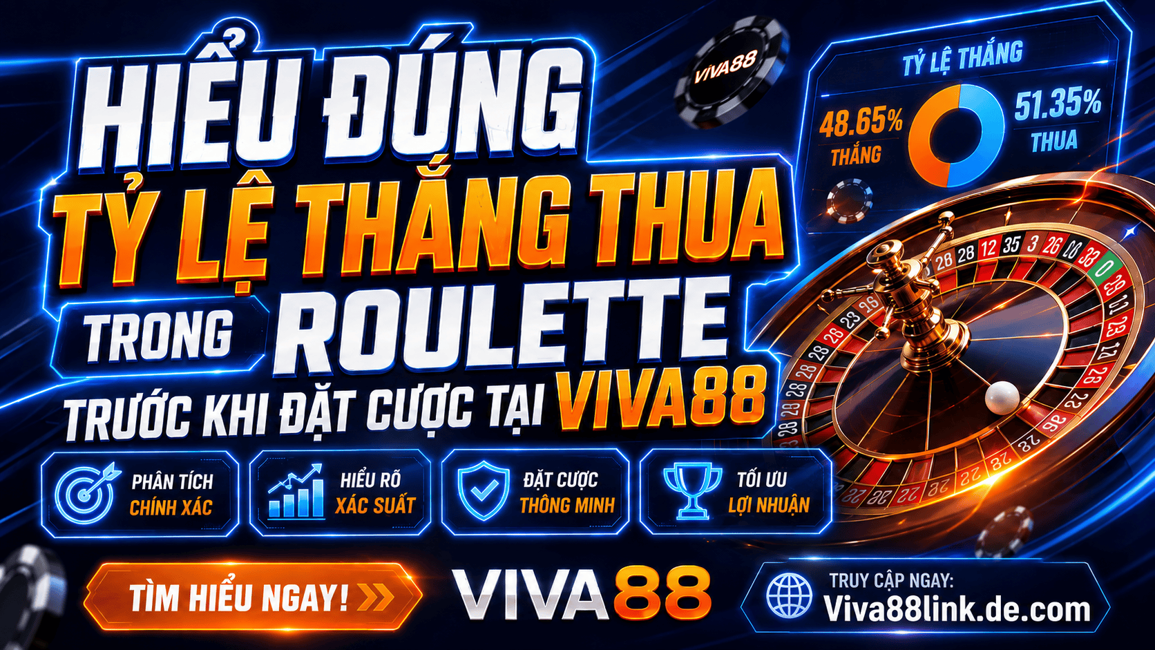 Hiểu đúng tỷ lệ thắng thua trong Roulette trước khi đặt cược tại Viva88 Hiểu đúng tỷ lệ thắng thua trong Roulette trước khi đặt cược tại Viva88