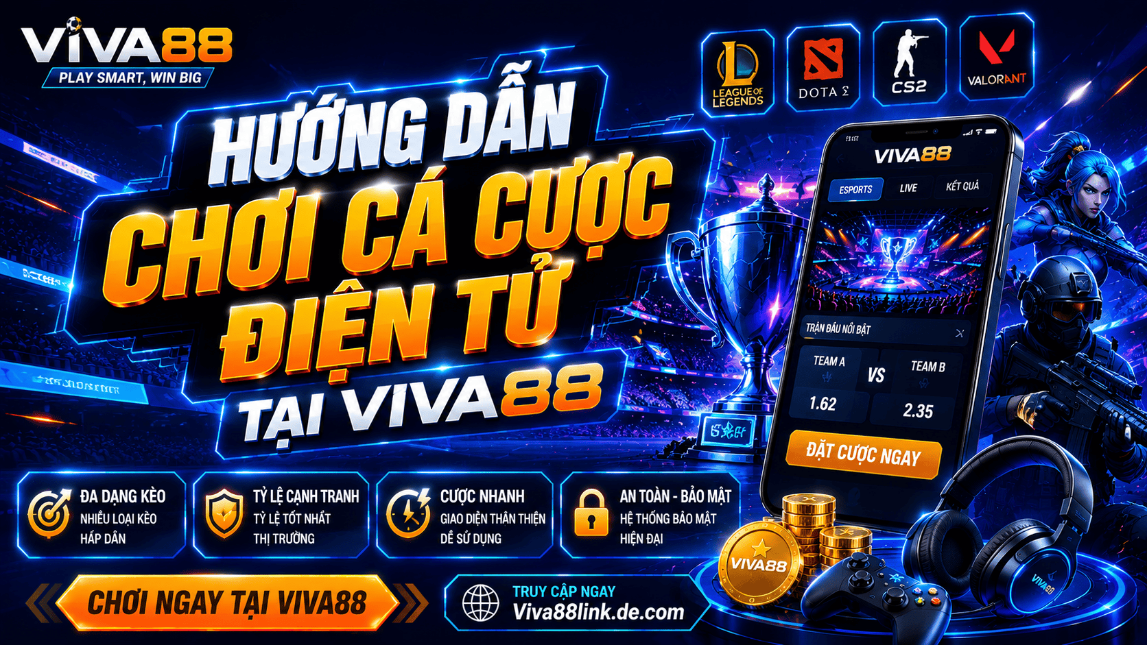 Hướng dẫn chơi cá cược điện tử tại Viva88 Hướng dẫn chơi cá cược điện tử tại Viva88