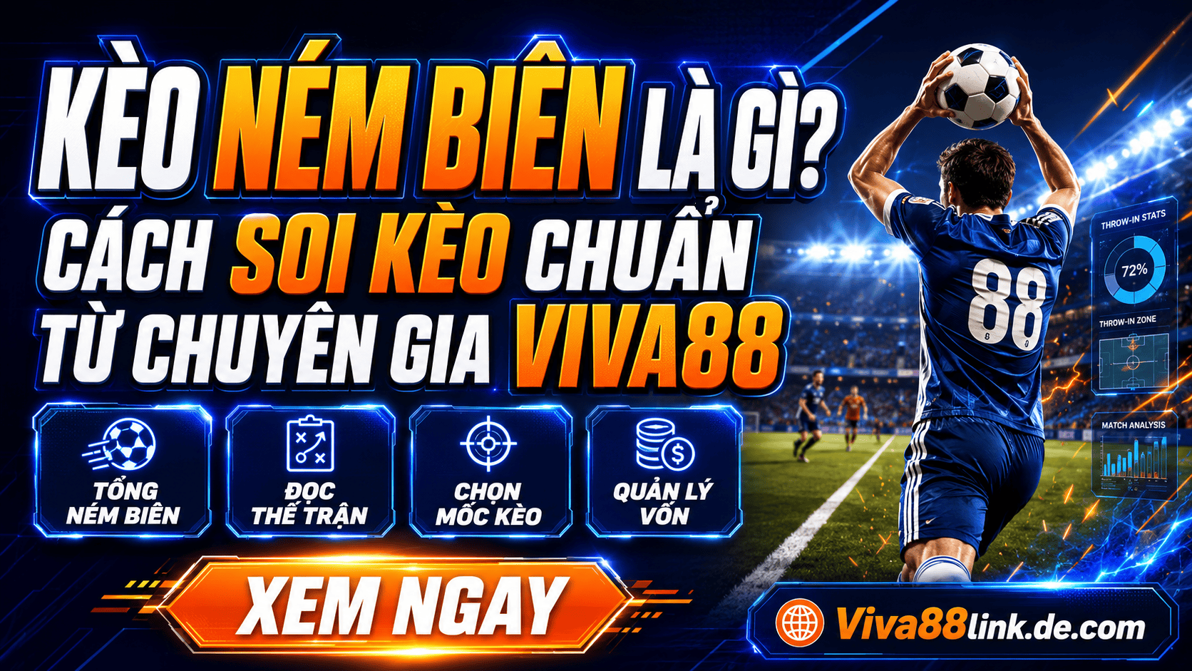 Kèo ném biên là gì? Cách soi kèo chuẩn từ chuyên gia Viva88 Kèo ném biên là gì? Cách soi kèo chuẩn từ chuyên gia Viva88