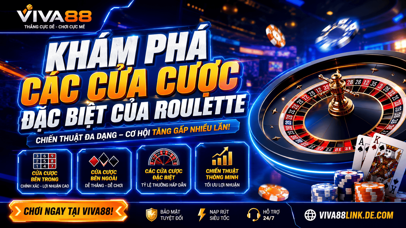 Khám phá các cửa cược đặc biệt của Roulette Khám phá các cửa cược đặc biệt của Roulette