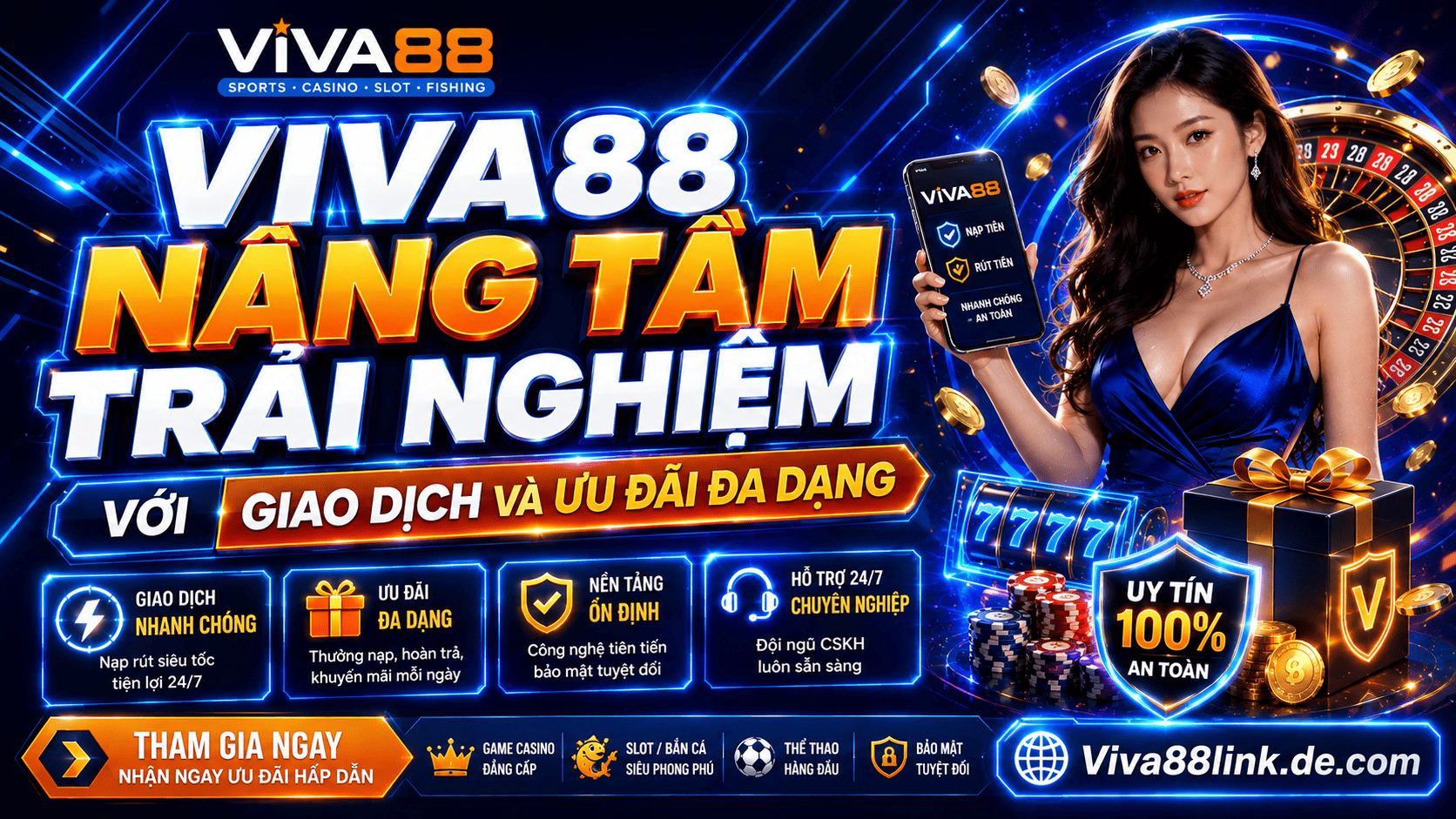 Viva88 nâng tầm trải nghiệm với giao dịch và ưu đãi đa dạng Viva88 nâng tầm trải nghiệm với giao dịch và ưu đãi đa dạng