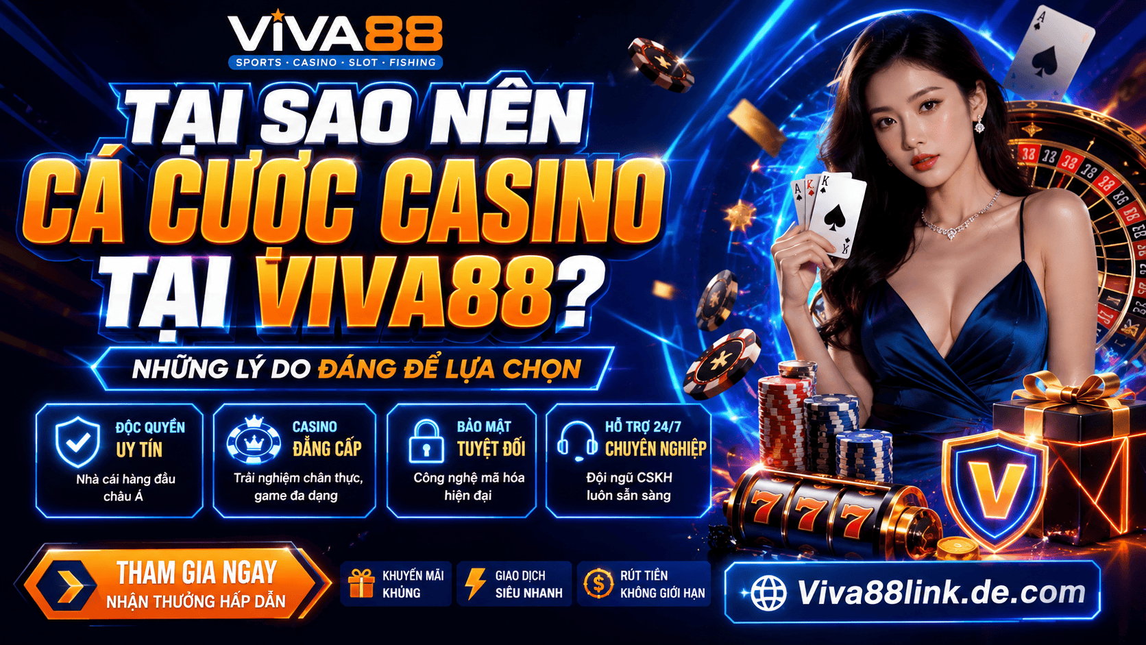 Tại sao nên cá cược casino tại Viva88? Những lý do đáng để lựa chọn Tại sao nên cá cược casino tại Viva88? Những lý do đáng để lựa chọn